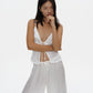 Midnight Top in Cloud White