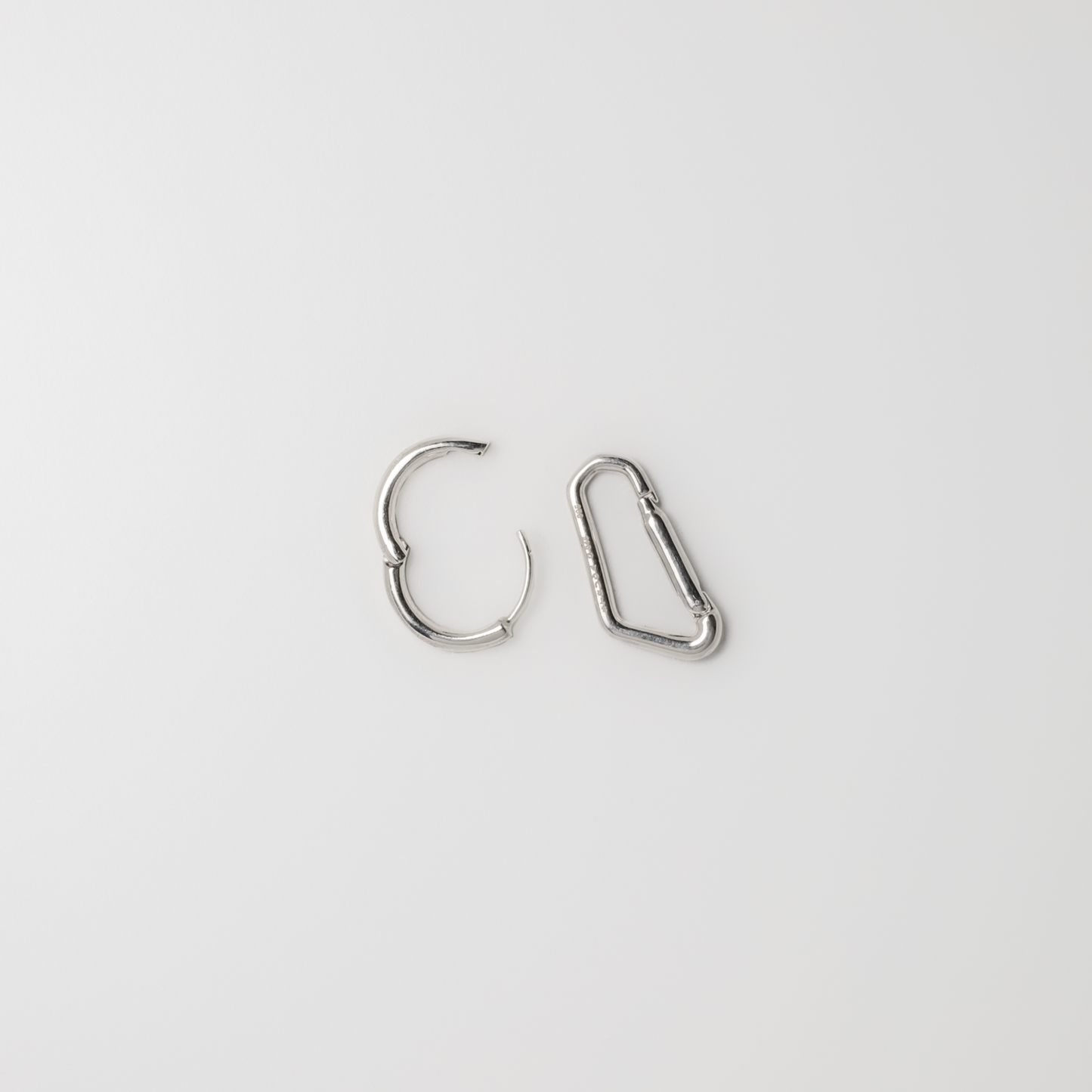 Earring classic with carabiner #2 small