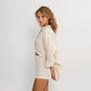 Blooming Linen Shorts in Stripe