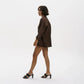 Blooming Linen Shorts in Brown