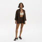 Blooming Linen Shorts in Brown