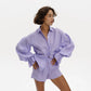 Parisian Linen Shirt in Lavender