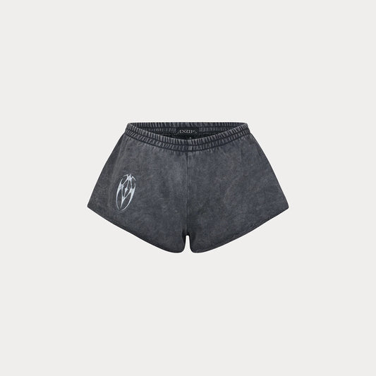 Mini Short Women Grey Stone