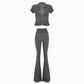 Valkrie Set Tee Pants Hook Grey