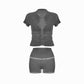 Valkrie Set Tee Short Grey