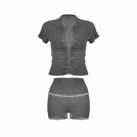 Valkrie Set Tee Short Grey