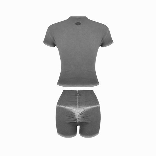 Valkrie Set Tee Short Grey