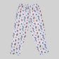 LINEN PANTS BBH SIGNATURE PRINT WHITE