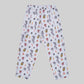 LINEN PANTS BBH SIGNATURE PRINT WHITE