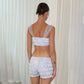 Textured Blue Shorts