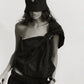 POPLIN TOP IN BLACK