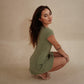LOLI DRESS IN OLIVE