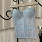 Blue Lace Corset