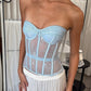 Blue Lace Corset