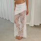 Lace White Maxi Skirt
