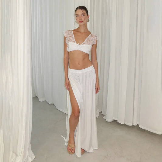 Lace Ivory Top