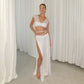 Silk Slit Pants