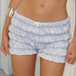 Textured Blue Shorts