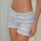 Textured Blue Shorts