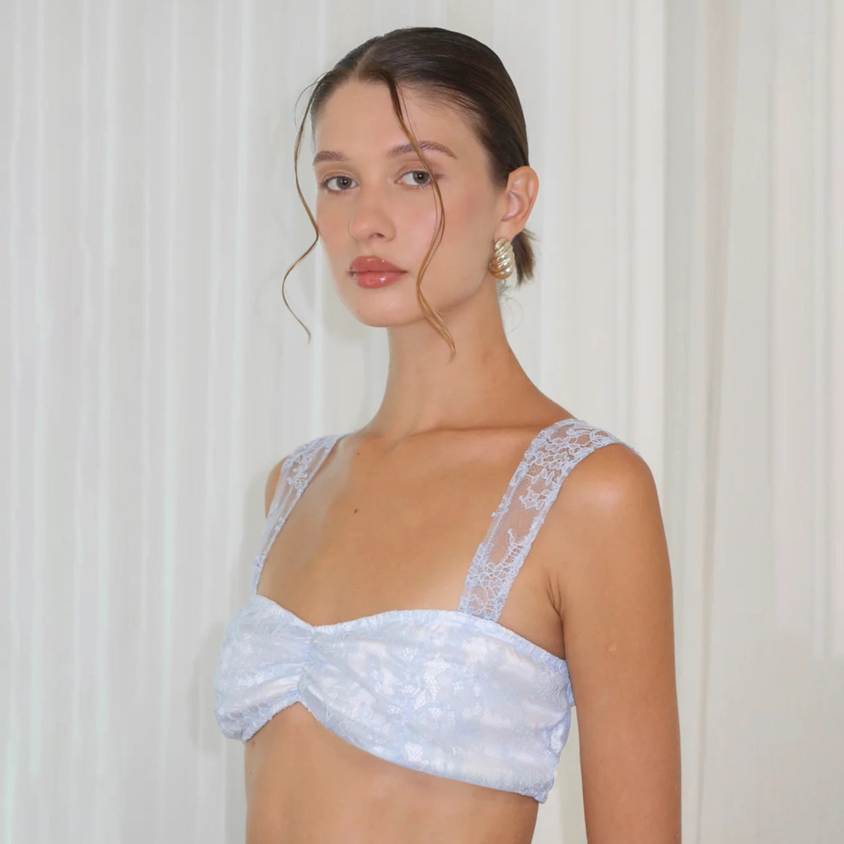Lace Blue Top