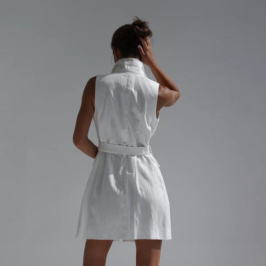 SLOAN COAT DRESS NATURAL WHITE