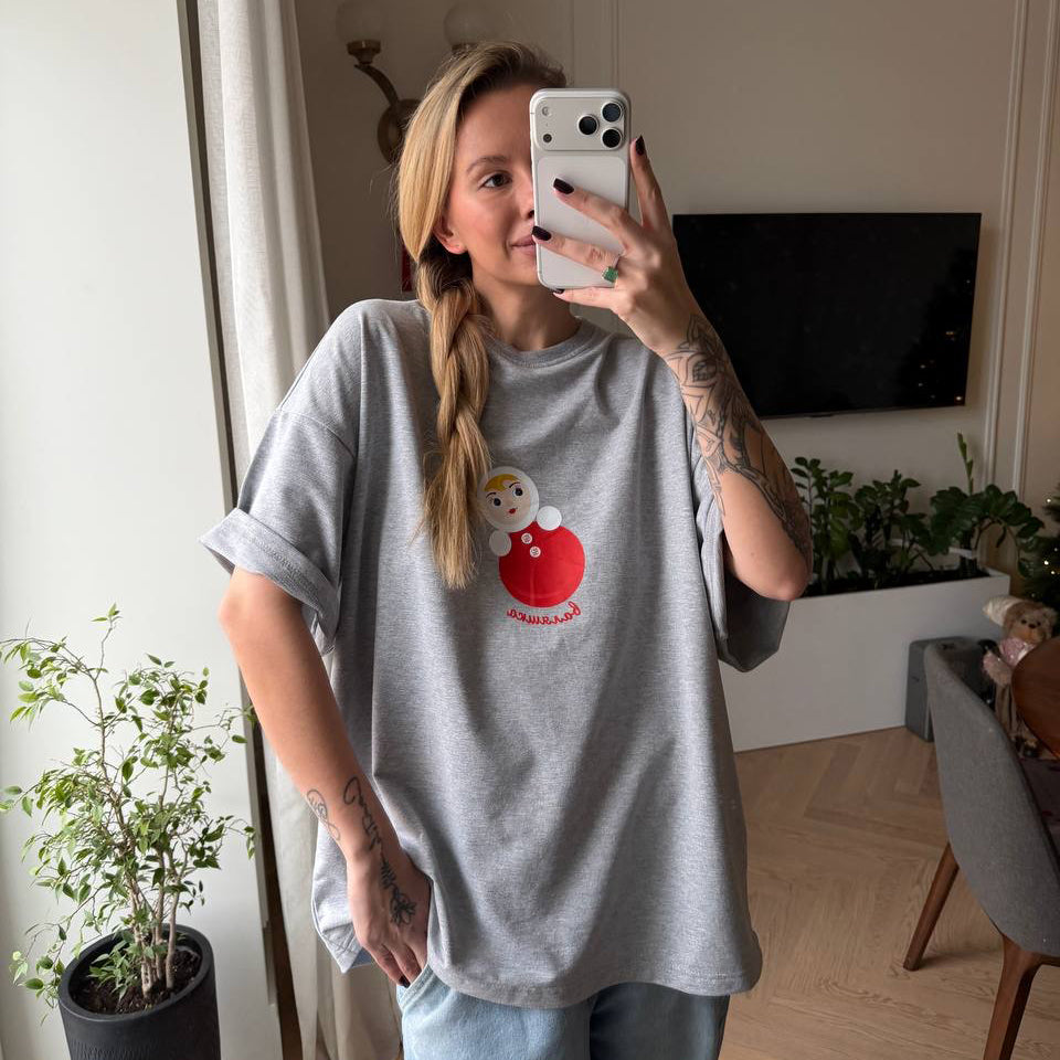 VALYSHKA T-SHIRT IN LIGHT GREY