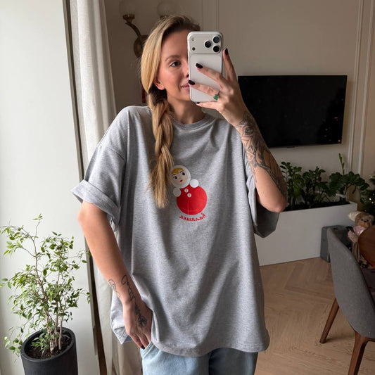 VALYSHKA T-SHIRT IN LIGHT GREY