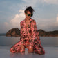 SILK PAJAMA PRINTED PINK