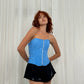 Long Slim Corset Blue Smoke