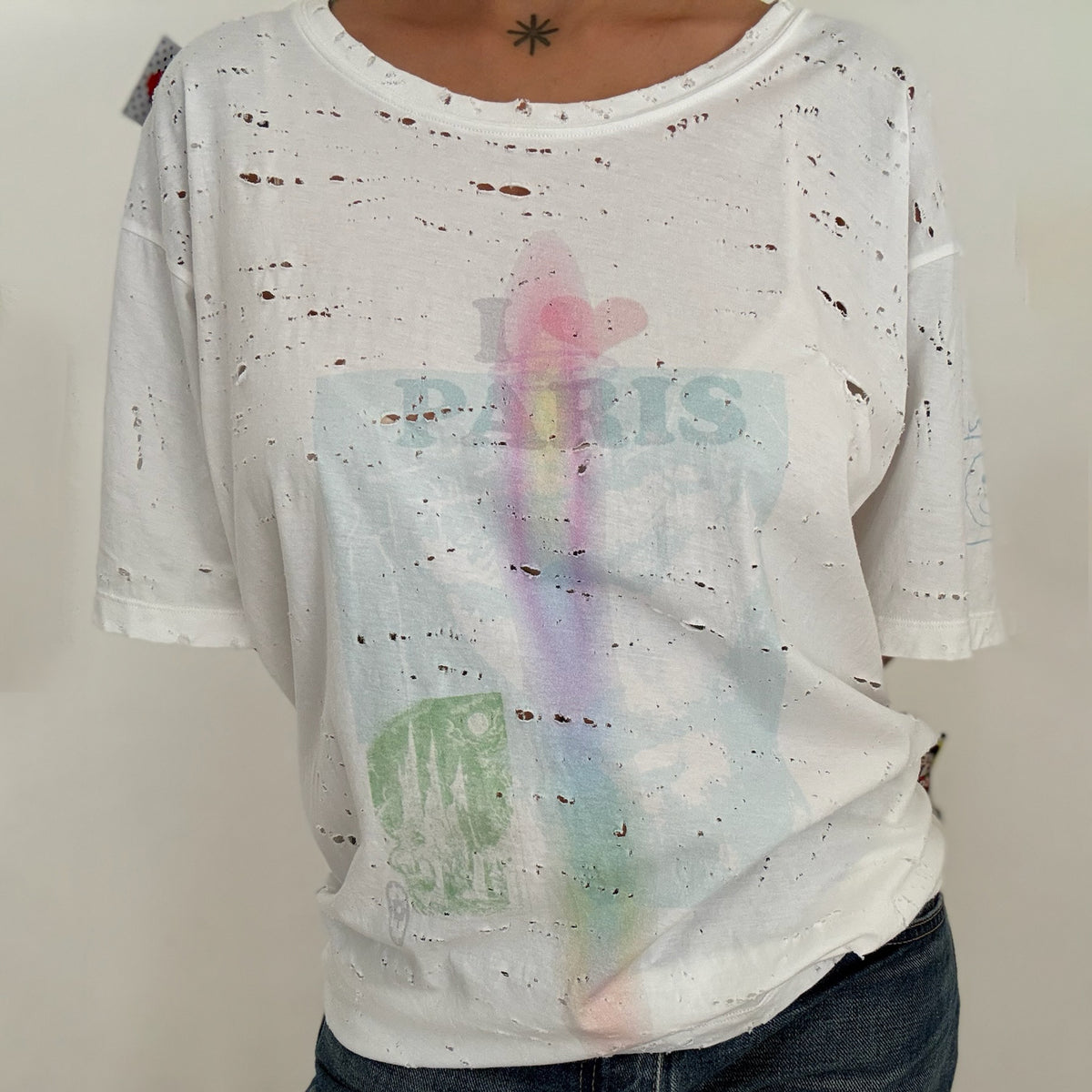 SAINT PARIS DISTRESSED TEE