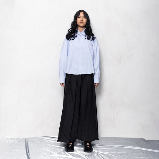 CUBICAL BOXY SHIRT LIGHT BLUE