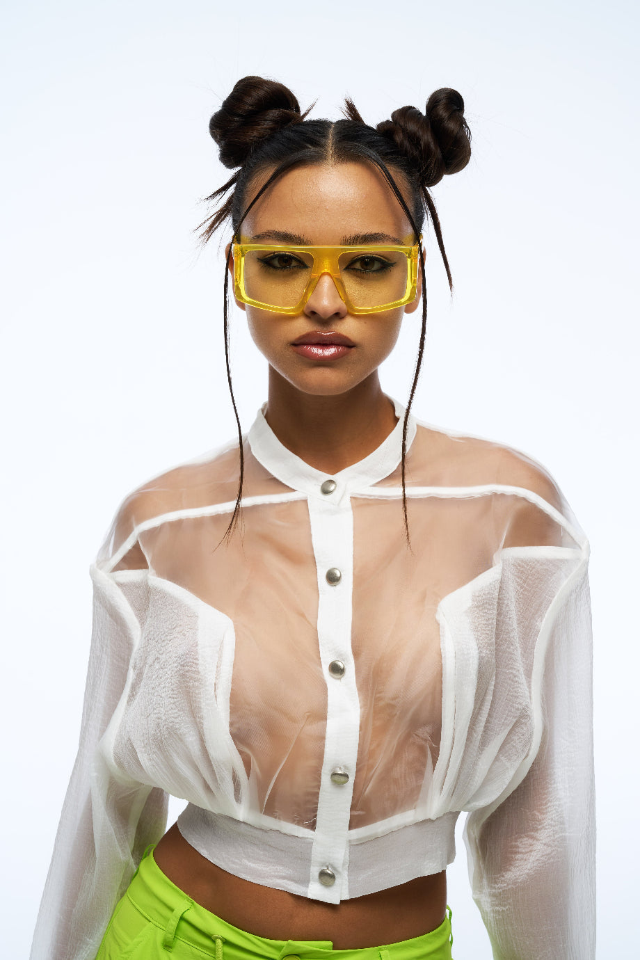 Yellow Shield Sunglasses