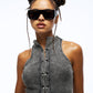 Black Rectangle Sunglasses
