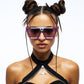 Purple Shield Sunglasses