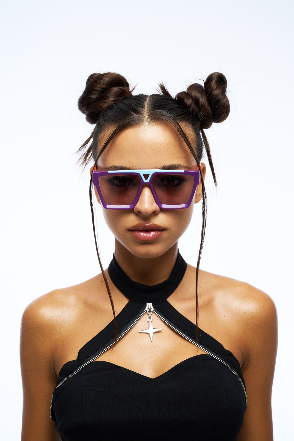 Purple Shield Sunglasses