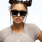 Black Geometric Sunglasses