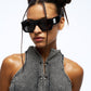 Black Rectangle Sunglasses