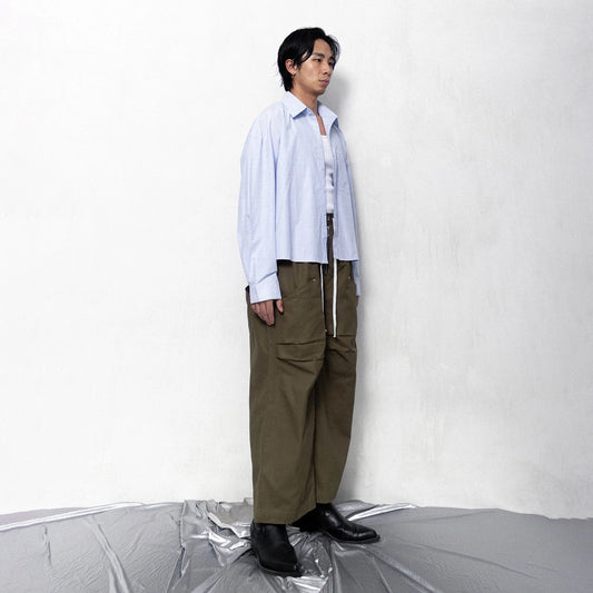 CUBICAL BOXY SHIRT LIGHT BLUE