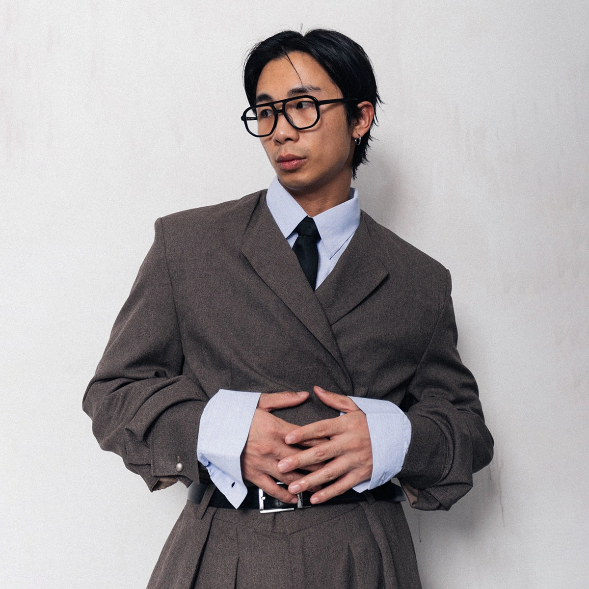 CUBICAL BOXY SHIRT LIGHT BLUE