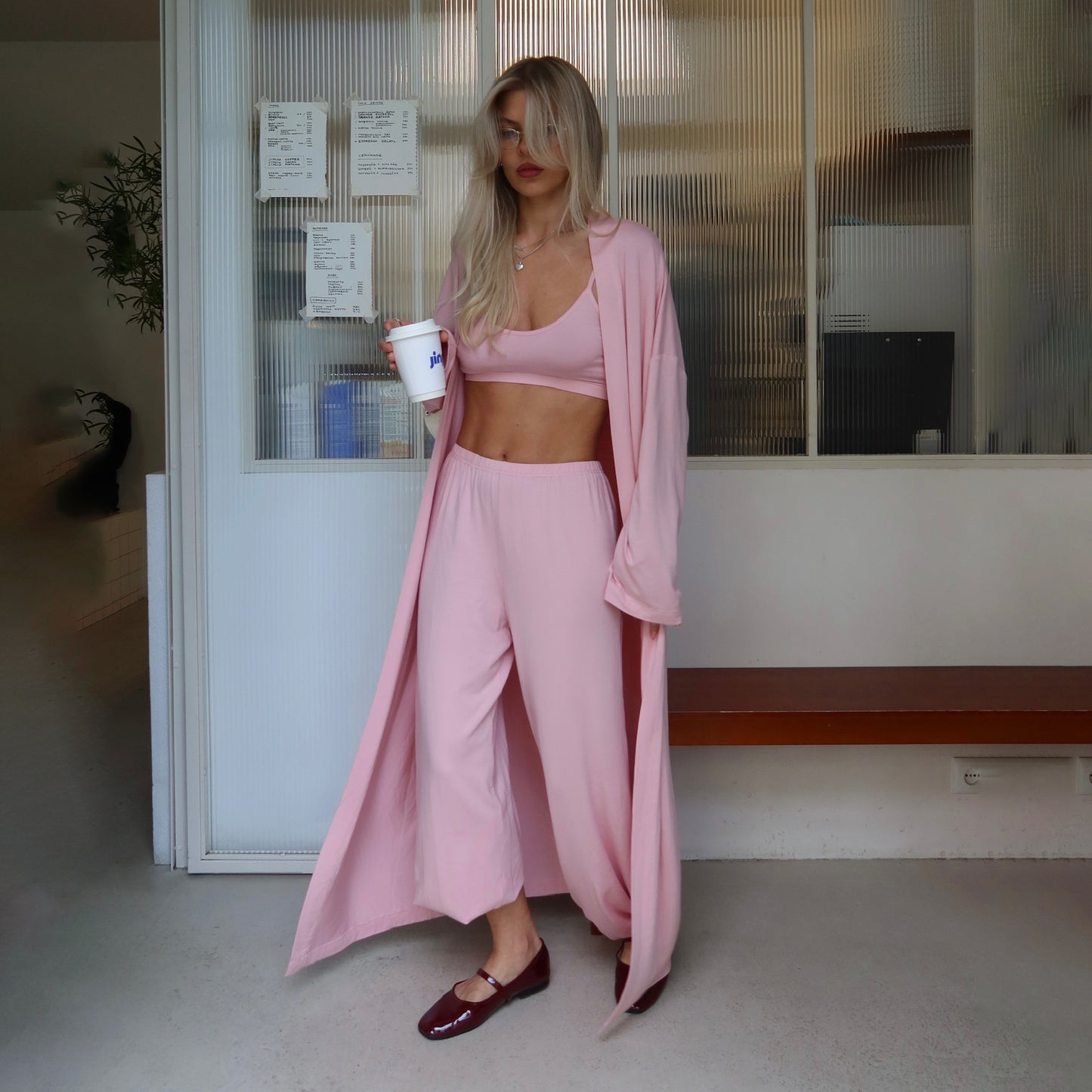 JASMINE MAXI CARDIGAN PINK