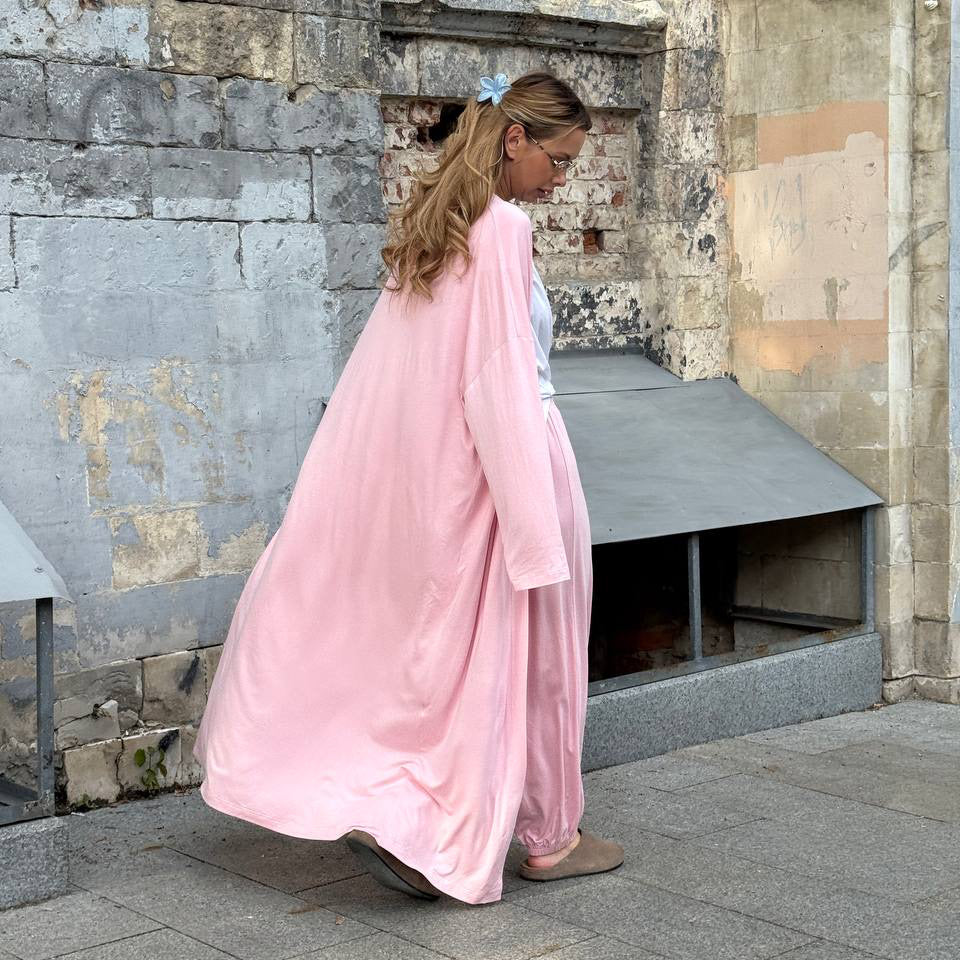 JASMINE MAXI CARDIGAN PINK