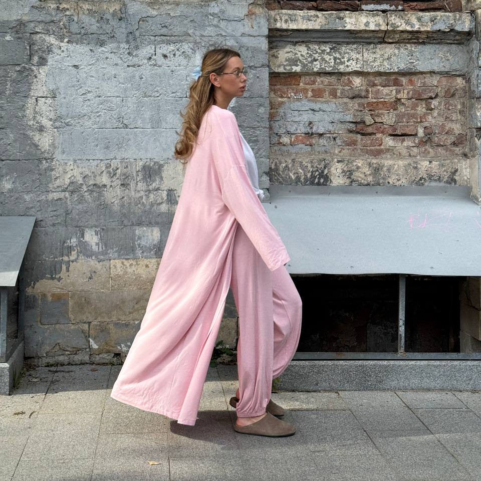 JASMINE MAXI CARDIGAN PINK
