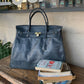 Weekender grey blue bag