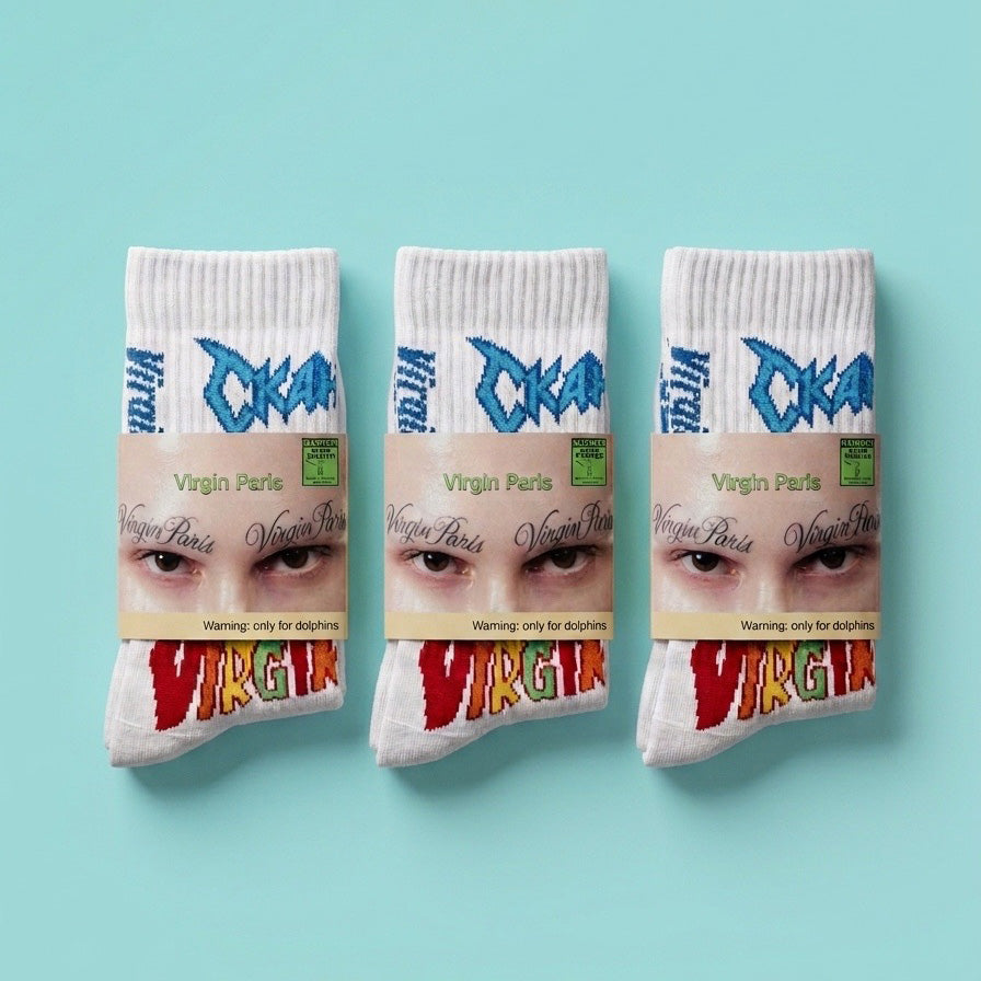 Virgin Paris Socks White