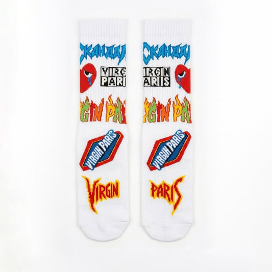 Virgin Paris Socks White