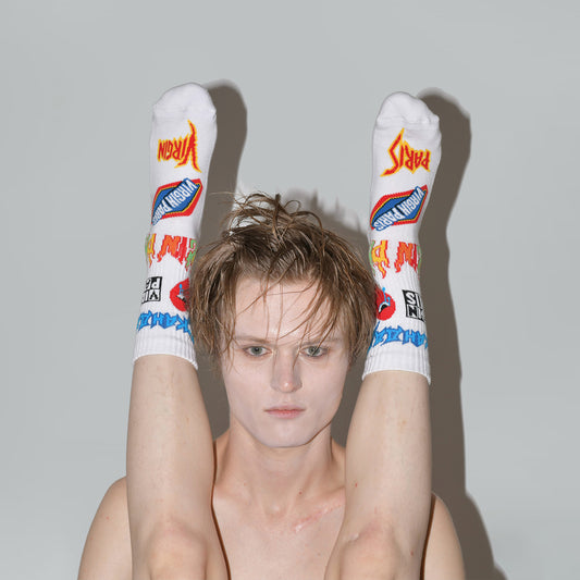 Virgin Paris Socks White
