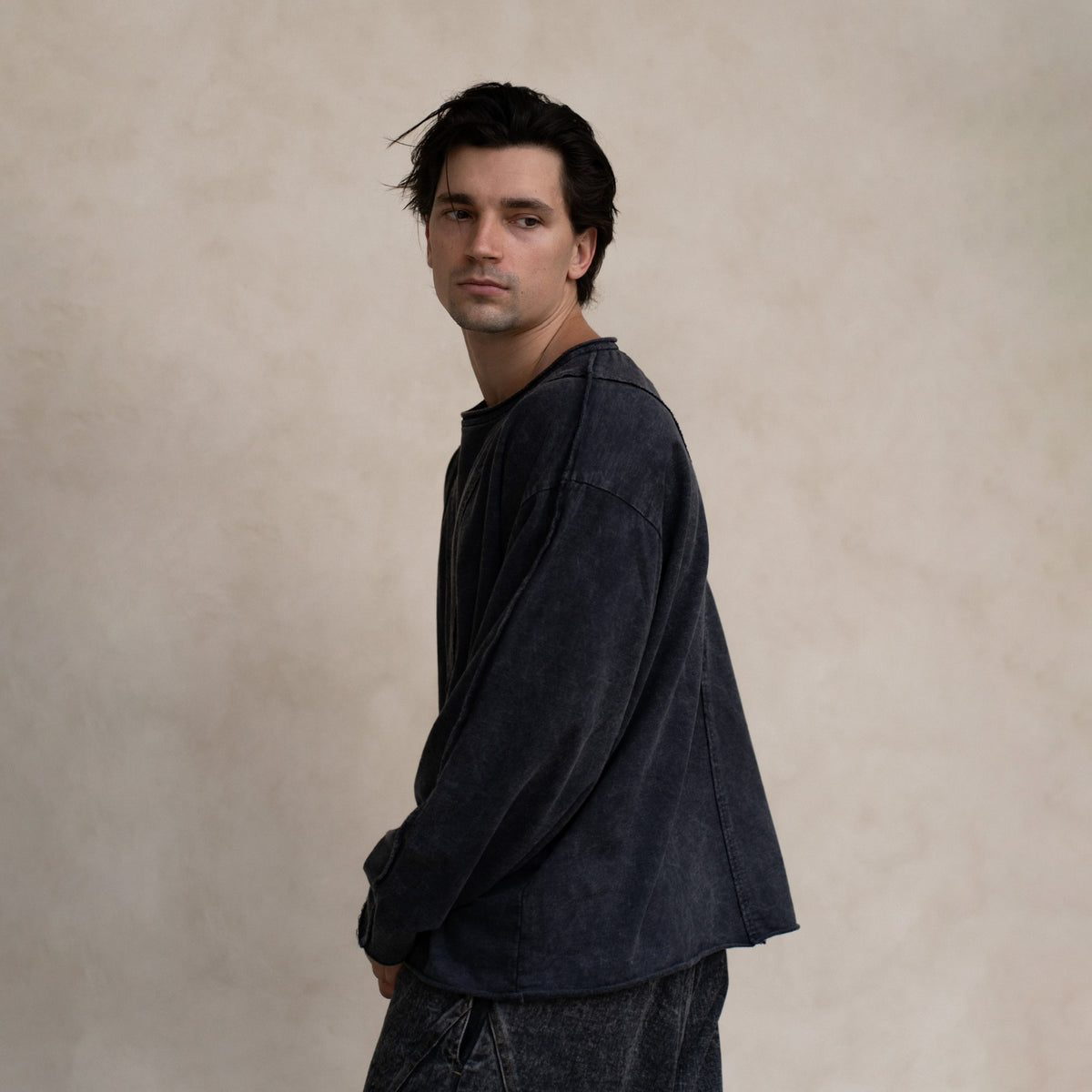Longsleeve French Terry Grey