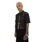 CHARCOAL ROUND MESH SHIRT