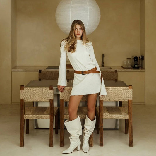 COTTON DRESS IN WHITE
