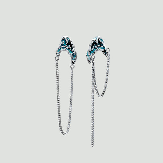 Earrings Shards of Baikal